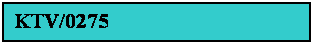 Textov� pole: KTV/0275
